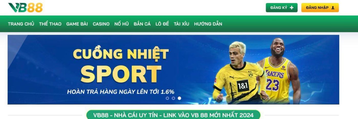 VB88 là nhà cái uy tín và được đánh giá cao về chất lượng dịch vụ